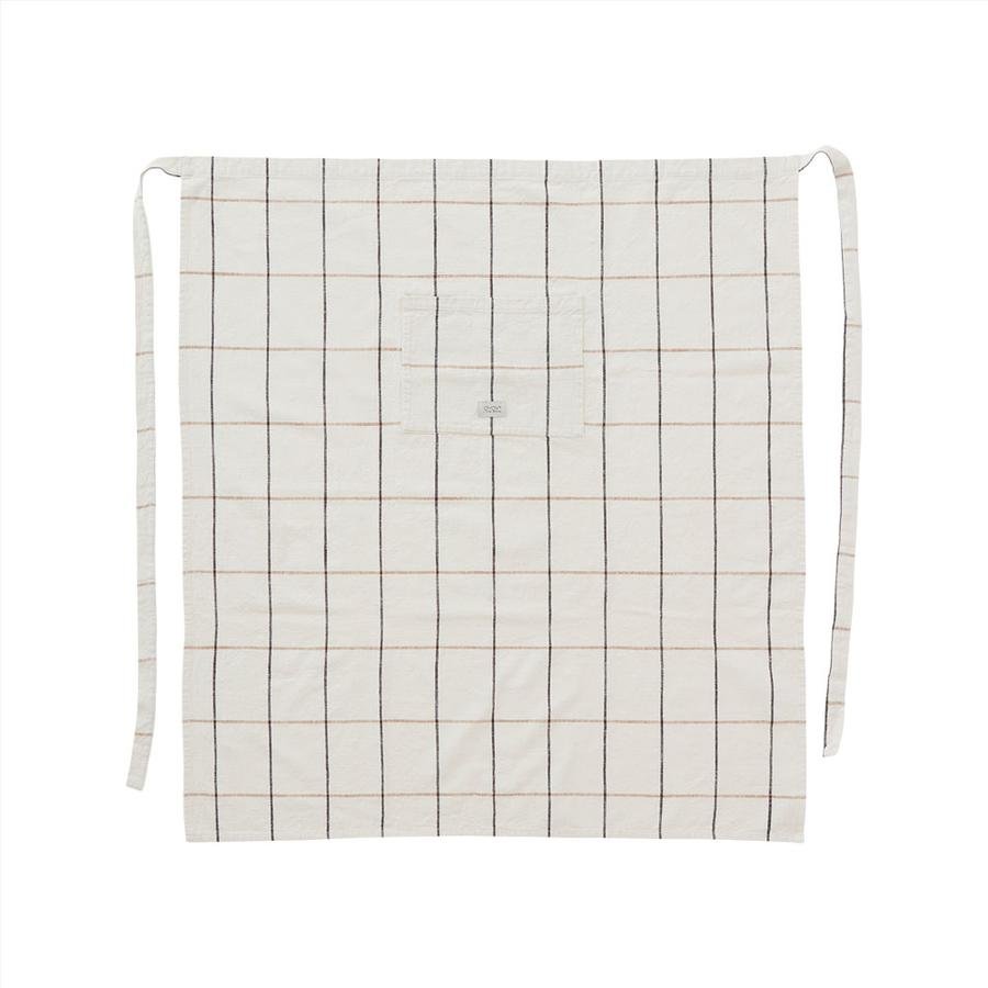 OYOY Living - Gobi Chef Organic Apron - Offwhite / Caramel