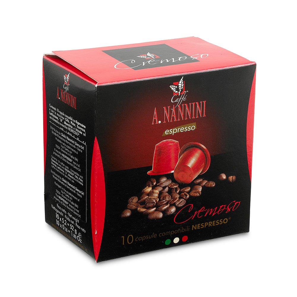 Cremoso Nespresso Capsules 10pcs 60g by Nannini