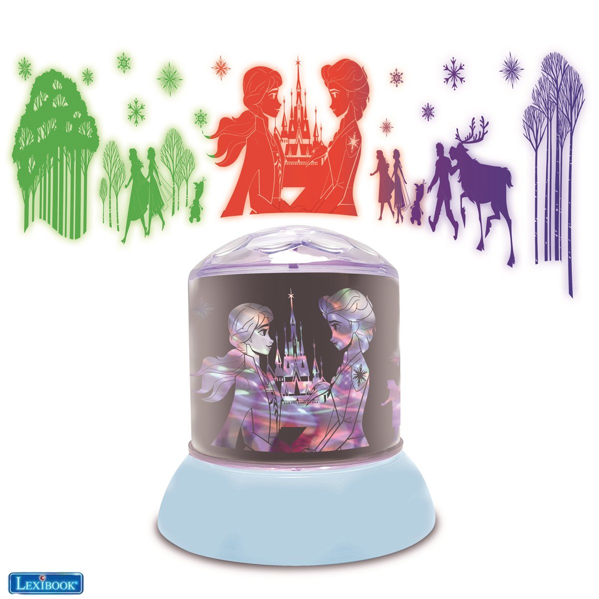 Lexibook - Disney Frozen Ceiling Projector Rotative Night Light (NLJ030FZ)