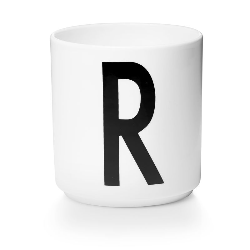 Design Letters - Personal Porcelain Cup R - White