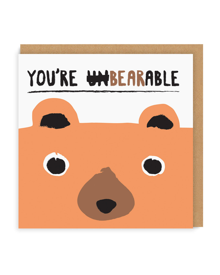 You're Bearable Square Greeting Card