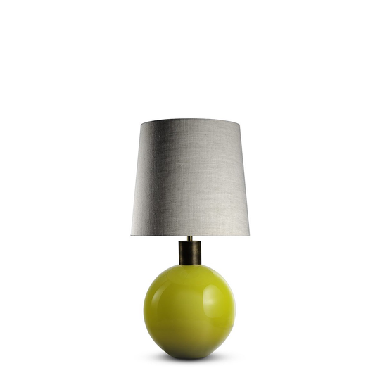 Porta Romana I Curate Lamp Egg Yolk With Brass Collar