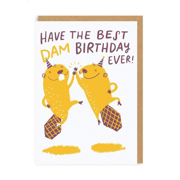 Best Dam Birthday Greeting Card