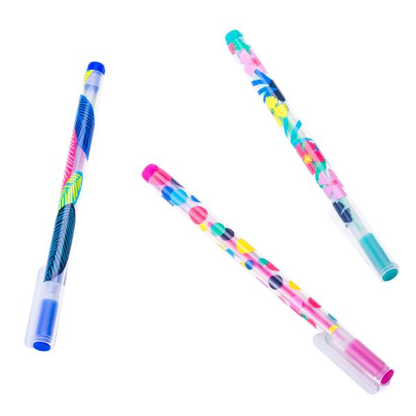 Bright Floral Gel Pens Set