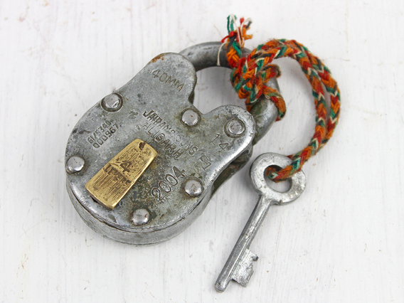 Small Old Iron Padlock Small