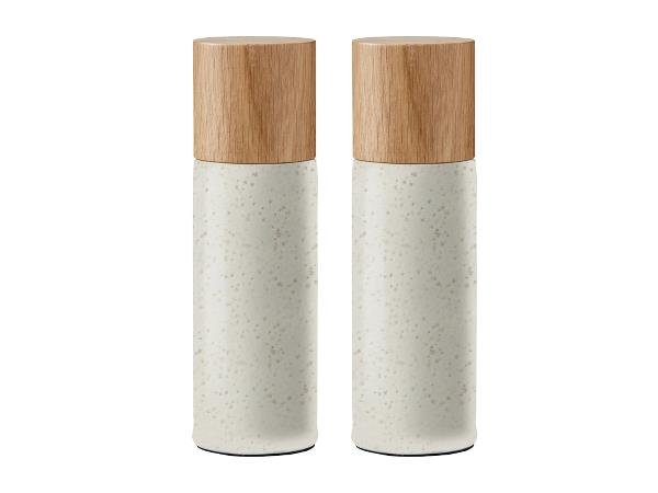 Bitz - Salt & Pepper Grinders Set - Matt Creme (11347)