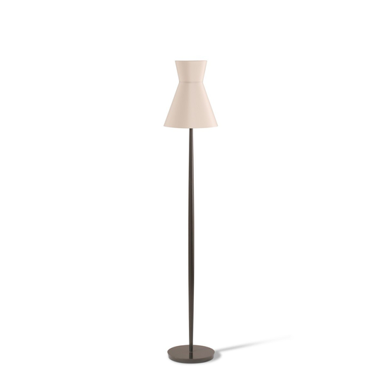 Porta Romana I Daphne Floor Lamp I Ebony With Pidgeon Shade
