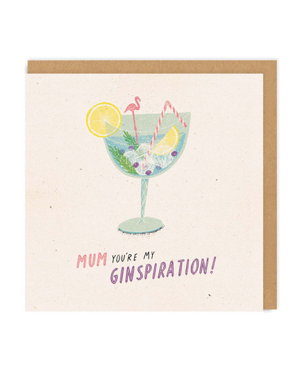 Mum Ginspiration Square Greeting Card
