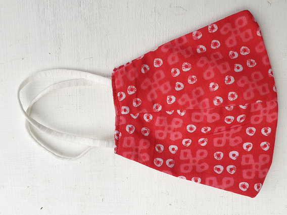 Red Patterned Face Mask