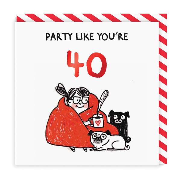 Party Like You're 40 Birthday Greeting Card