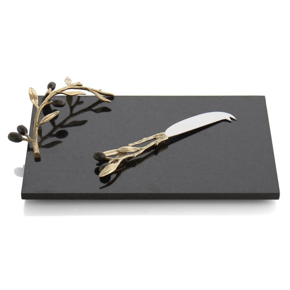 Michael Aram I Olive Branch Cheese Board w/ Knife