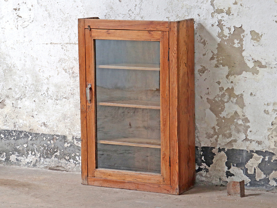 Wooden Display Cabinet Brown