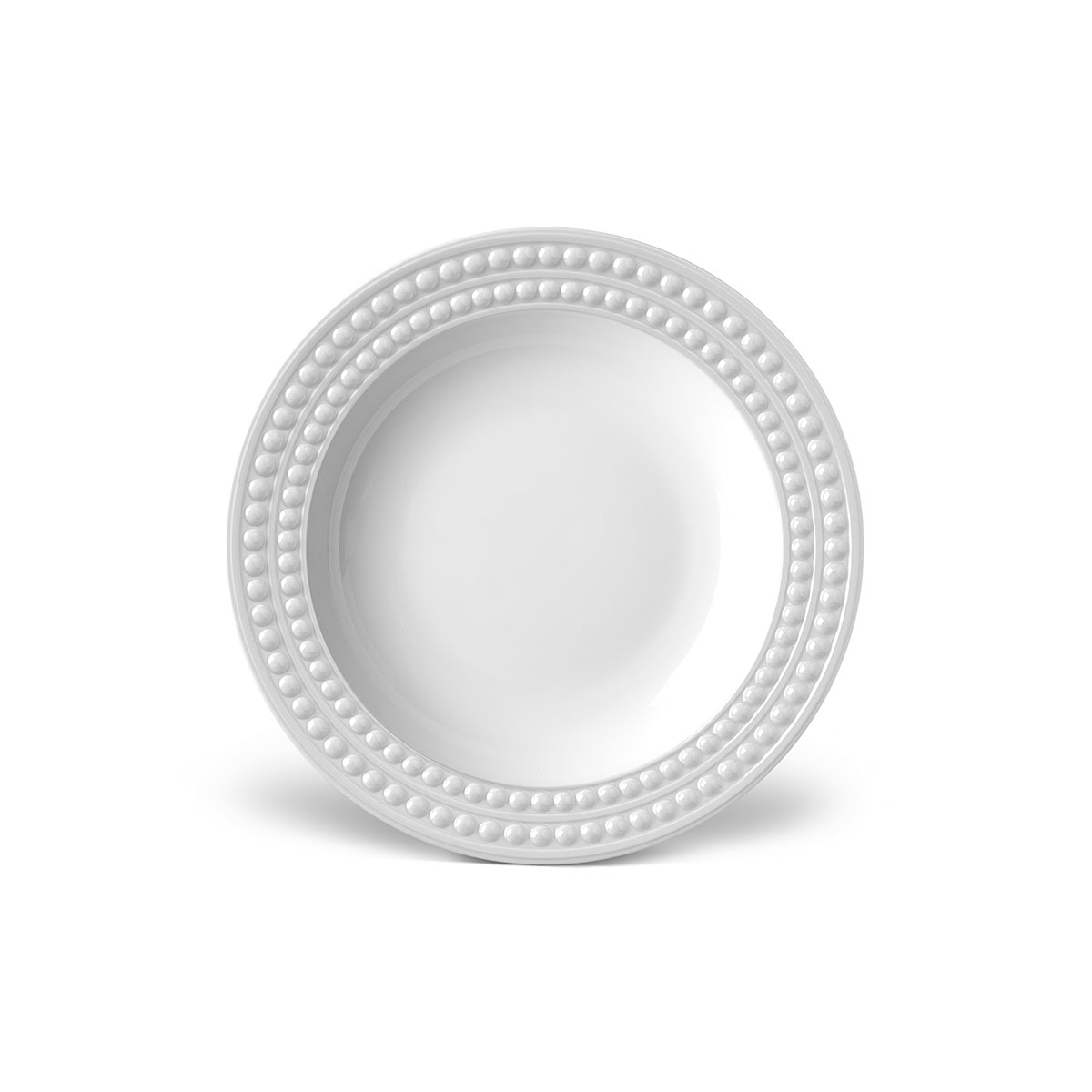 L'Objet I Perlée Soup Plate White