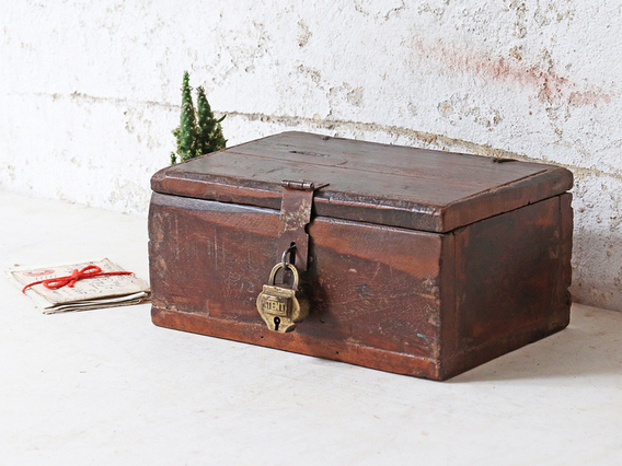 Small Wooden Trinket Box Small