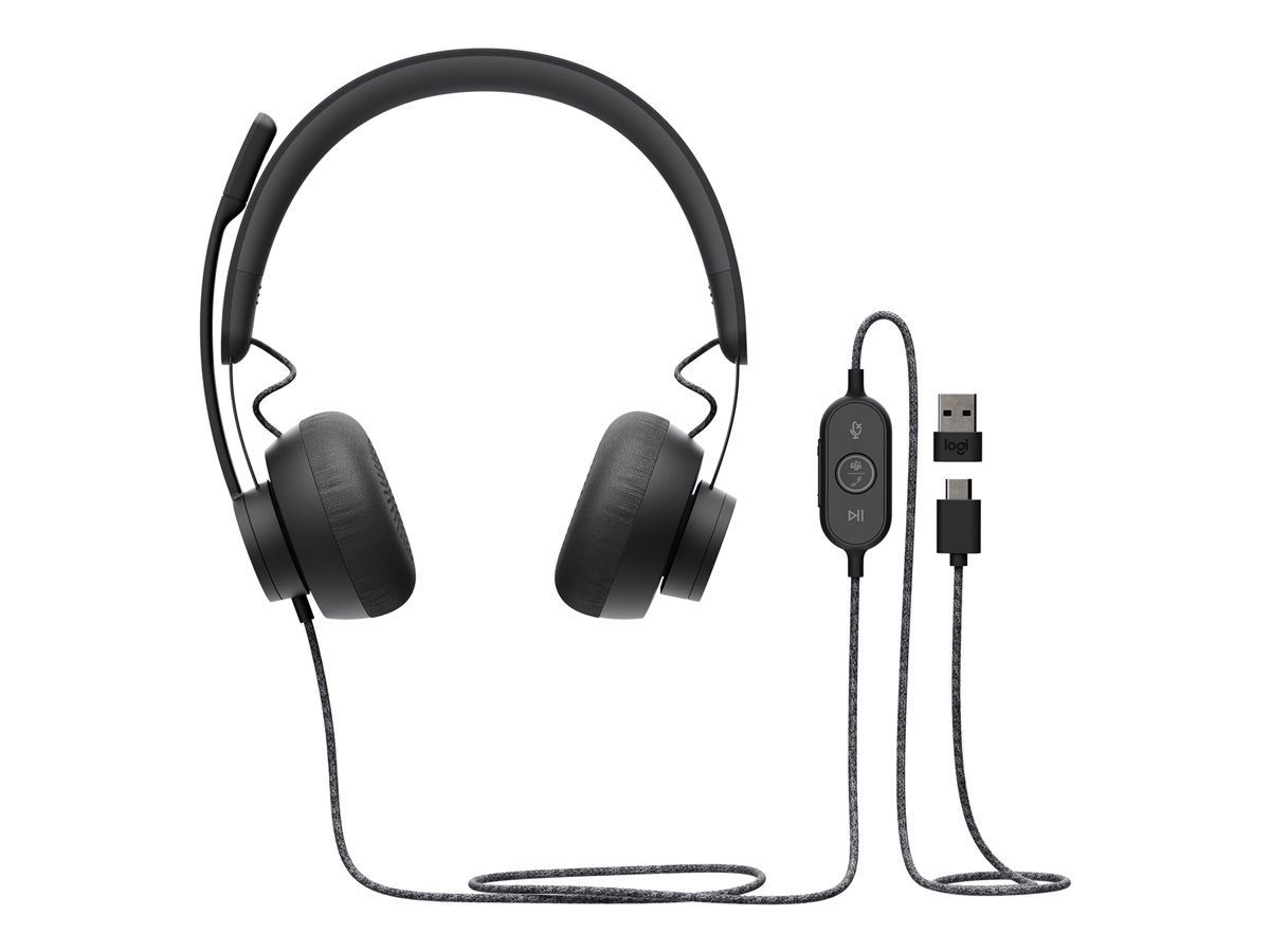 Logitech - Zone Wired Teams, Graphite