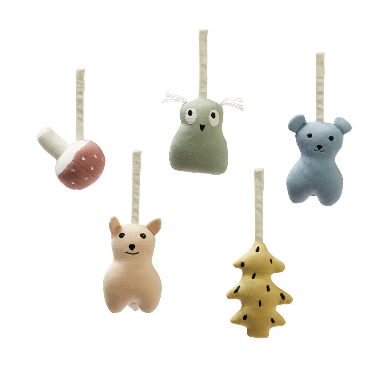Kids Concept - Baby gym figures woodland 5pcs (1000492)