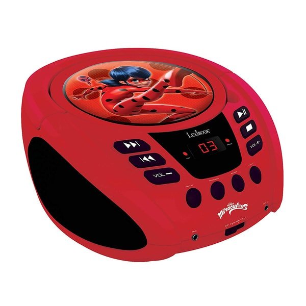 Lexibook - Miraculous Portable CD player with Mic Jack (RCD108MI)