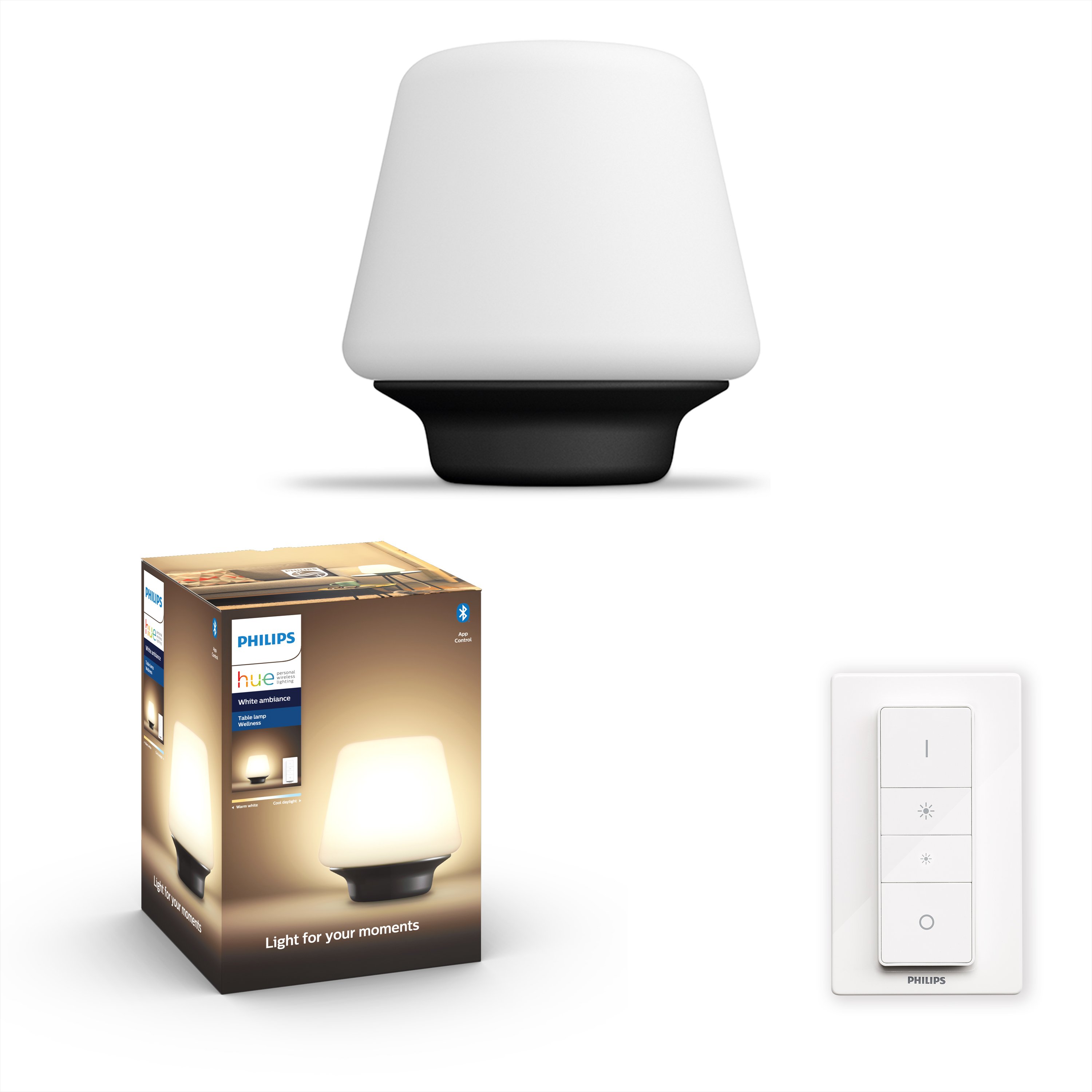 Philips Hue - Wellness Hue Table Lamp - White Ambiance Bluetooth