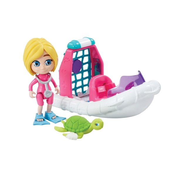 Vet Squad - Vet and Vehicle Reef Rescue playset w/ Speedboat (30243)