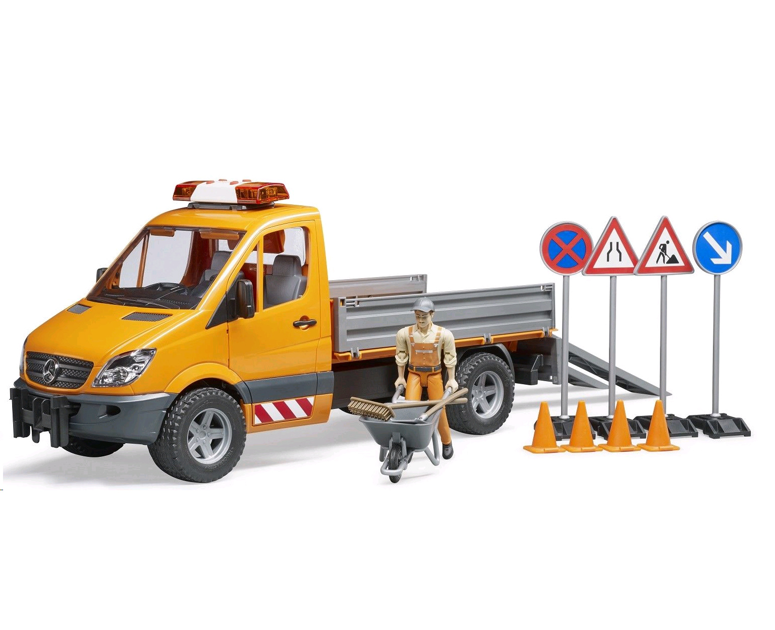 Bruder - MB Sprinter municipal with Light and Sound, driver and accessories (BR2537)