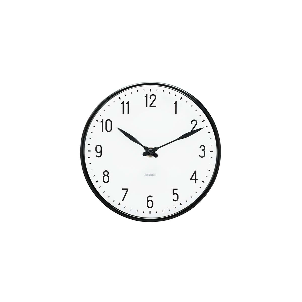 Arne Jacobsen - Station Wall Clock Ø 21 cm - Black (43633)