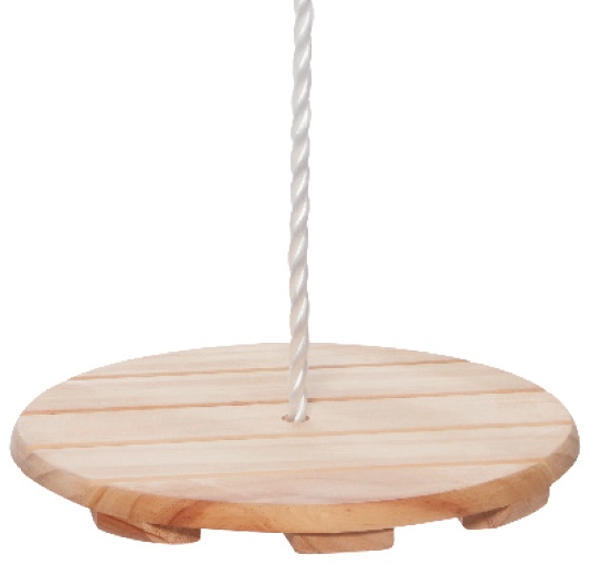 Happy People - Round Wooden Swing (I-73282)