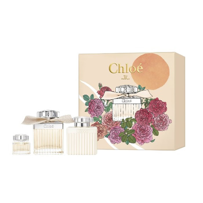 Chloé - Signature EDP 75 ml + EDP 5 ml + Body Lotion 100 ml - Giftset