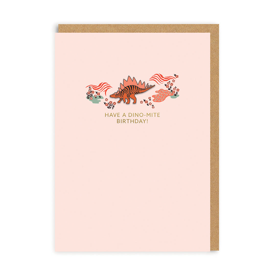Have a Dino-Mite Birthday Enamel Pin Card