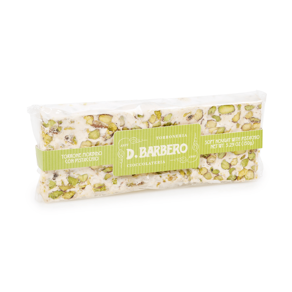 Soft Pistachio & Candied Orange Nougat Torrone 150g by D. Barbero