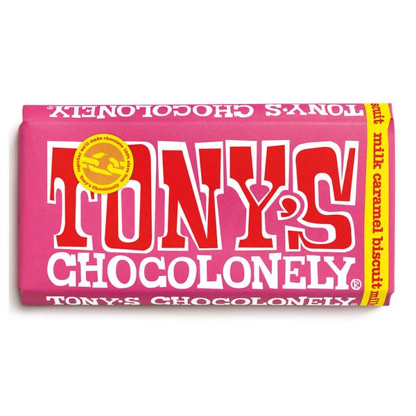 Tony's Milk Caramel Biscuit 32% Chocolate Bar