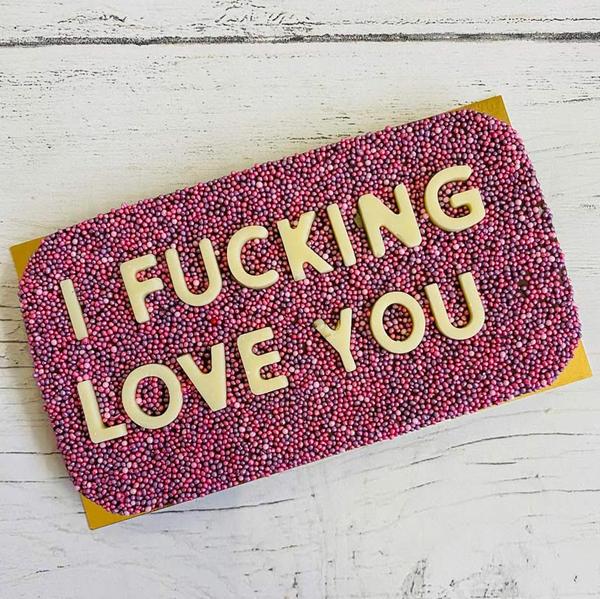 I F*cking Love You Chocolate Bar