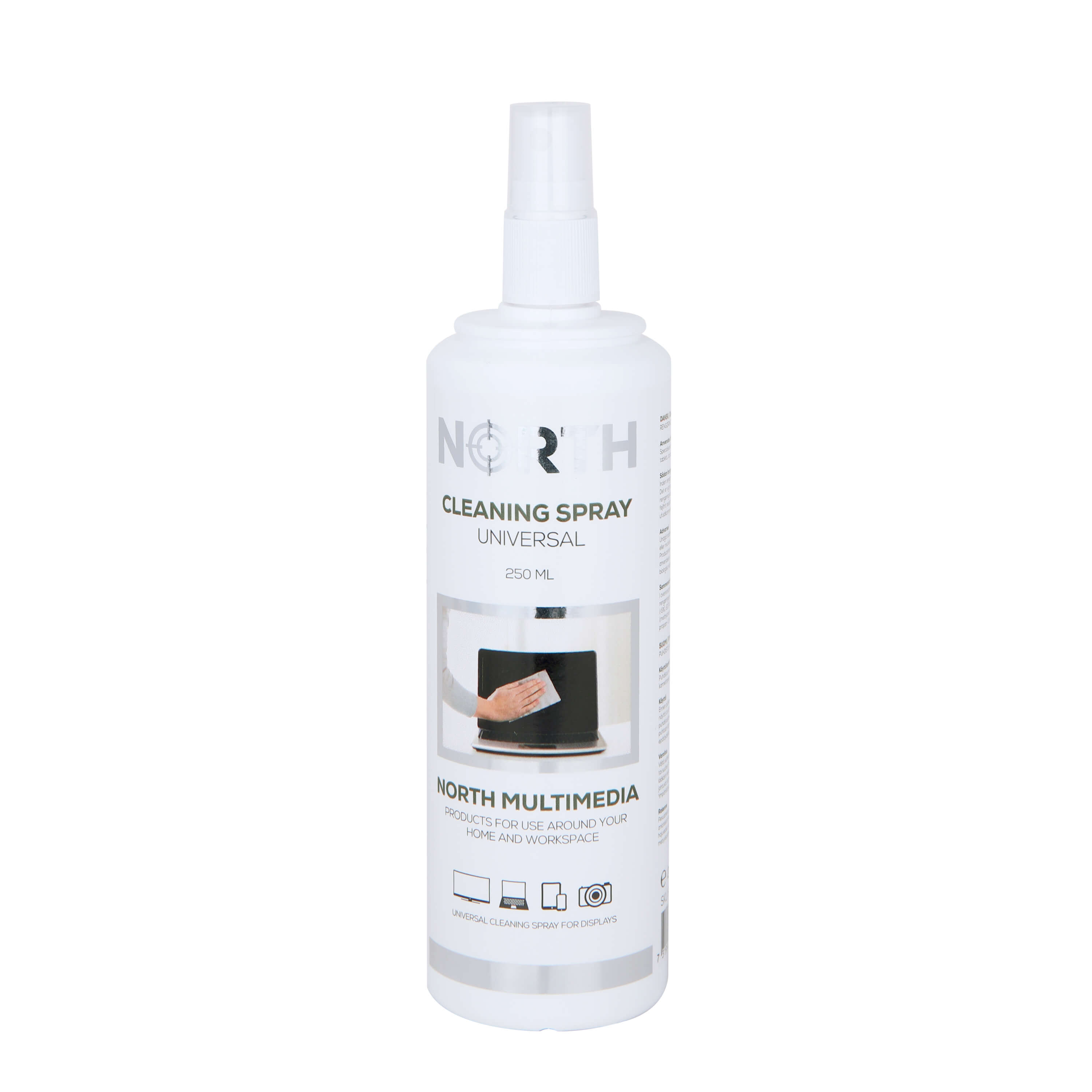 North - Cleaning kit TV, Cleaning Spray and Microfiber cloth 250 ml
