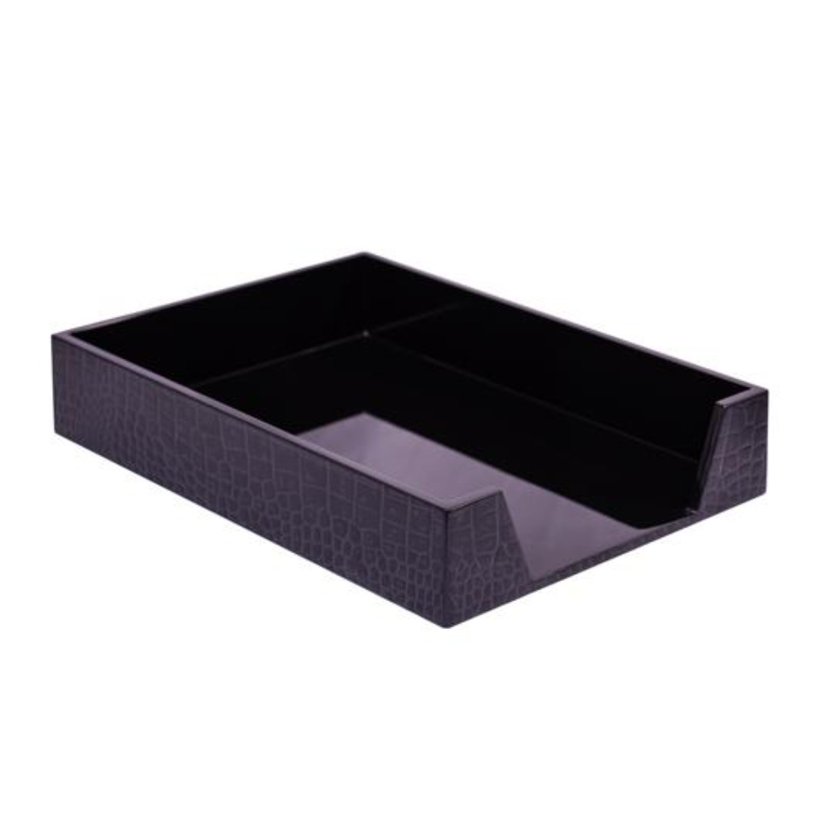 Posh Trading | Chelsea Paper Tray | Croc Noir