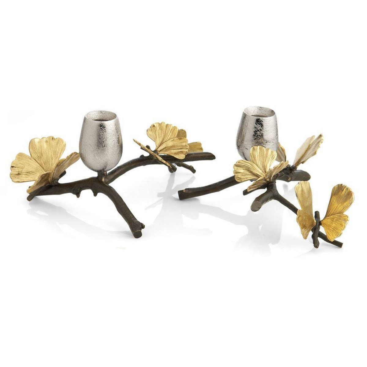 Michael Aram I Butterfly Ginkgo Low Candlestick Holder