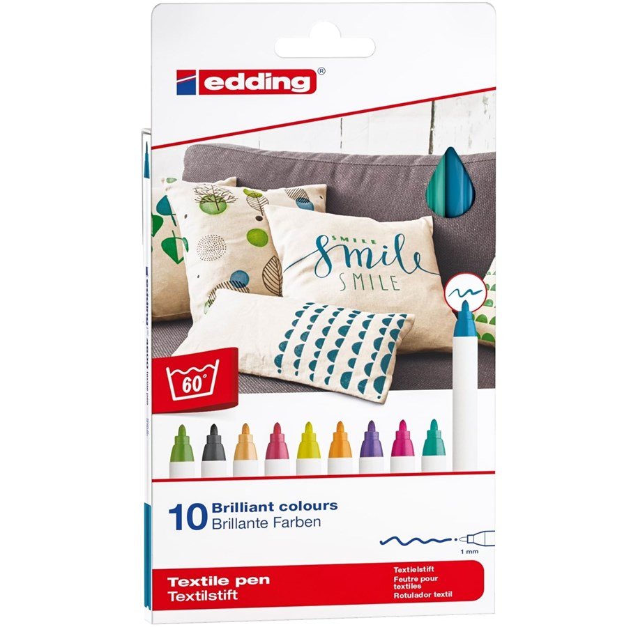 Edding - 10 Felt Textile Colors Fun (706830)