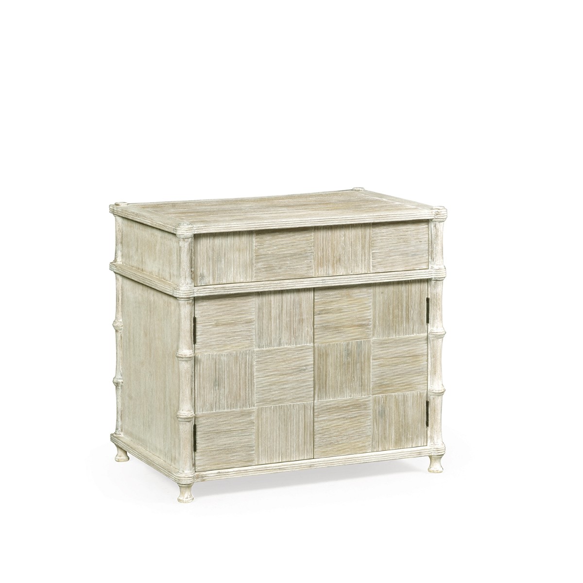 William Yeoward | Bywater Side Table With Cupboard Washed Washed Acacia