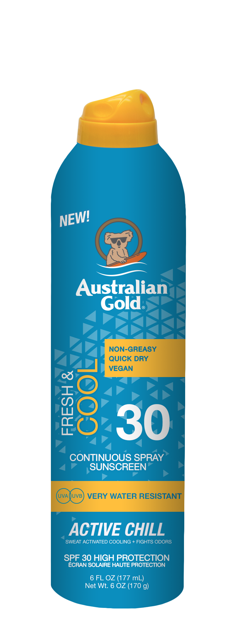 Australian Gold - Active Chill Sunscreen Spray SPF 30 177 ml