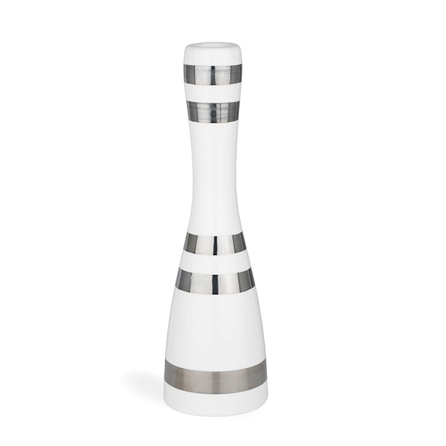 Kähler - Omaggio Candleholder Large - Silver (692404)
