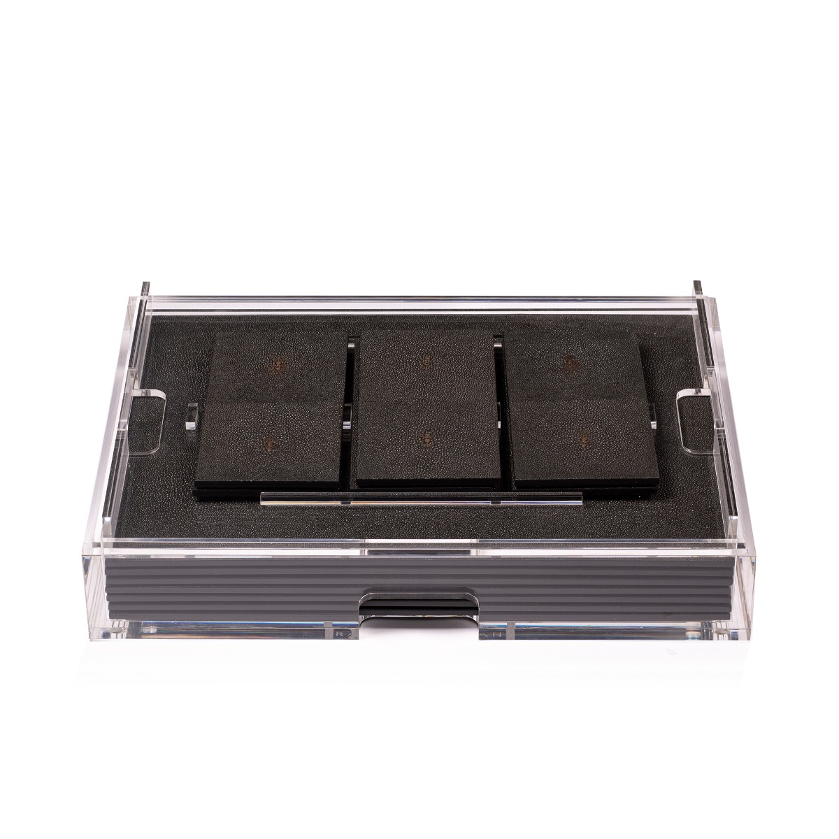 Posh Trading I Grand Matbox Clear I Shagreen Chocolate
