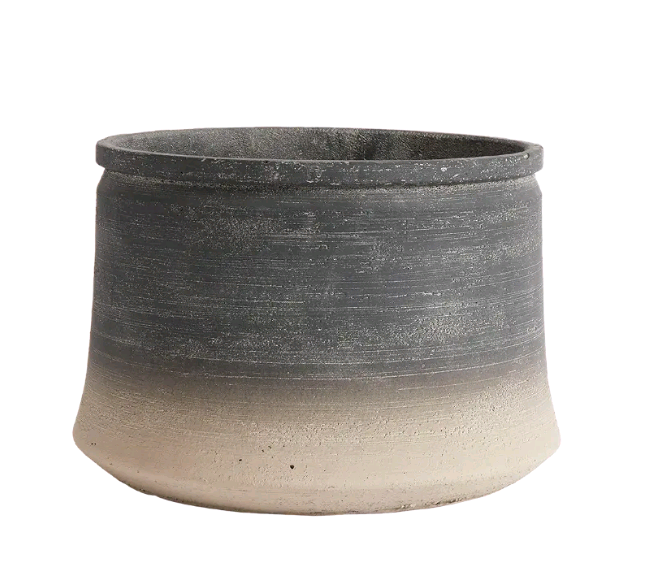 Muubs - Kanji Low Jar 34 cm - Black/Grey (9240000107)