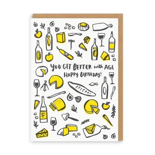 Better With Age Birthday Greeting Card
