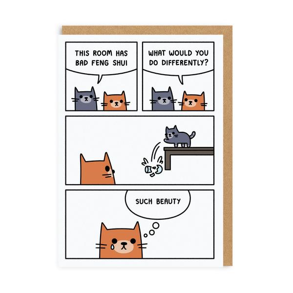 Bad Feng Shui Greeting Card