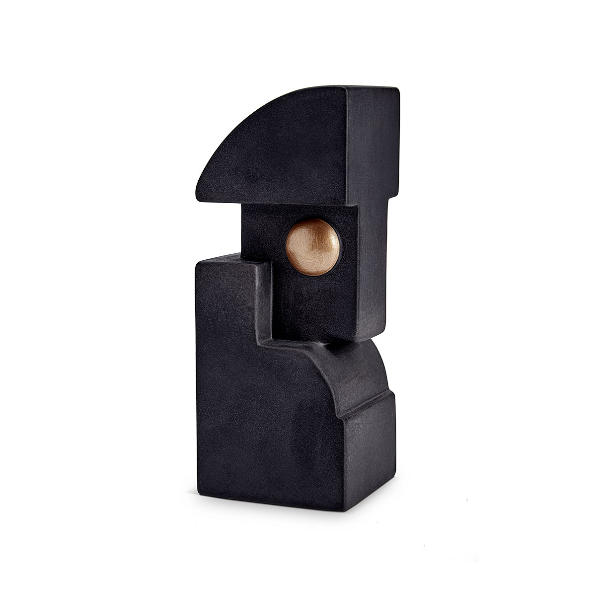 L'Objet I Cubisme Bookend Black Gold