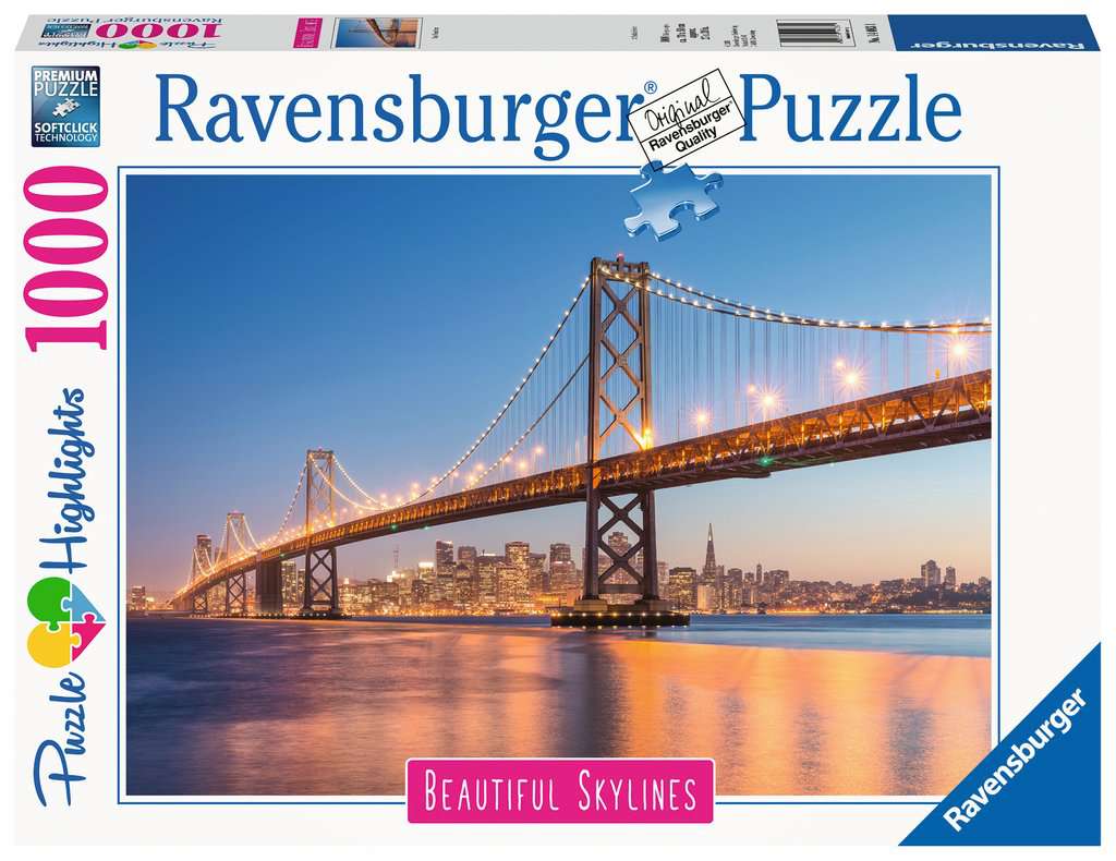 Ravensburger - Puzzle 1000 - Beautiful Skylines - Oakland Bay Bridge (10214083)