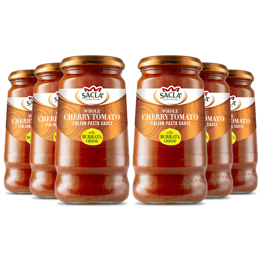 Whole Cherry Tomato Pasta Sauce with Burrata Parcel