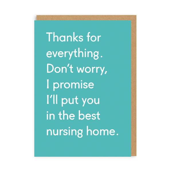 Thanks For Everything Greeting Card