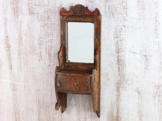 Ornate Vintage Mirror Brown