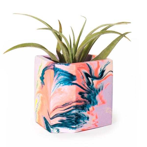 Mini Lilac Coral Irregular Plant Pot