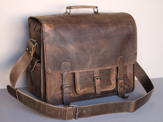 Large Overlander Mens Satchel Bag – Leather 18 Inch 18 Inch