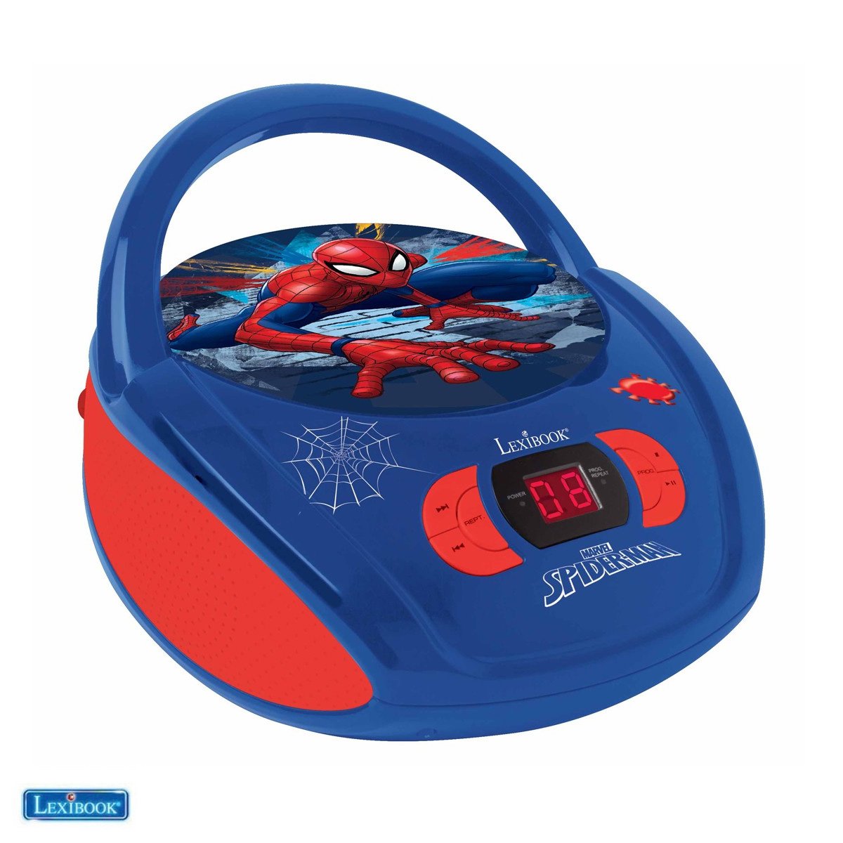 Lexibook - SpiderMan Portable CD player with Mic Jack (RCD108SP)
